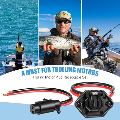 Saillong Trolling Motor Plug, Trolling Motor Plug Receptacle,12V Male & Femal... - Picture 7 of 8