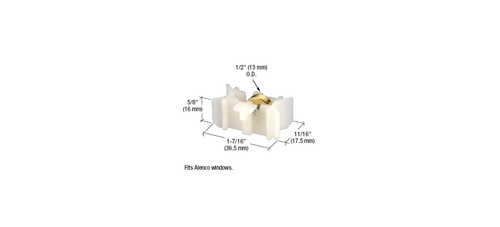 CRL G3166 1/2" Flat Edge Steel Window Roller for Alenco Windows - Picture 5 of 7