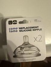 Comotomo Silicone Replacement Nipple, Fast Flow, 6 Months, 2 Count