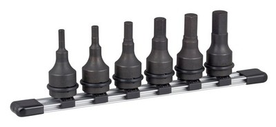 Impact Hexagon Socket Set with Holder, HAH406, 12.7mm 1/2'' Drive