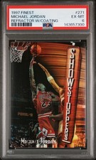 1997-98 Topps Finest Basketball Michael Jordan #271 Refractor w/Coating PSA 6