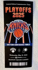 NY KNICKS PLAYOFFS COMMEMORATIVE TICKET STUB SGA 5/21/2025 NBA BASKETBALL FINALS