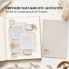Produktbild von Briefpapier-Set 100-teilig – A4 DIN Lang, Retro Altes Pergament, Beige, Mit Umschlägen, Made In Germany