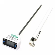 Vee Gee 83110 5" Stem Digital Pocket Thermometer, 14 Degrees To 212 Degrees F