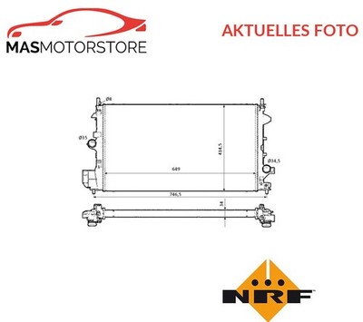 KÜHLER WASSERKÜHLER MOTORKÜHLER NRF 58204 A FÜR SAAB 9-3 1.9 TID 1.9L