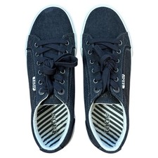 Taos Plim Soul Charcoal Gray Canvas Lace Up Sneakers Women s Size 8.5 New Read