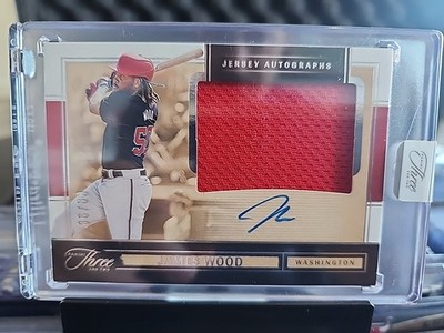 2025 Panini Three And Two Baseball James Wood Jersey Autographs /99