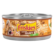 Purina Friskies Gravy Pate Wet Cat Food, Extra With Chicken in Savory -(24) 5.