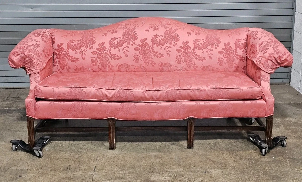 Pink Original Post - 1950 Time Period Manufactured Antique Sofas