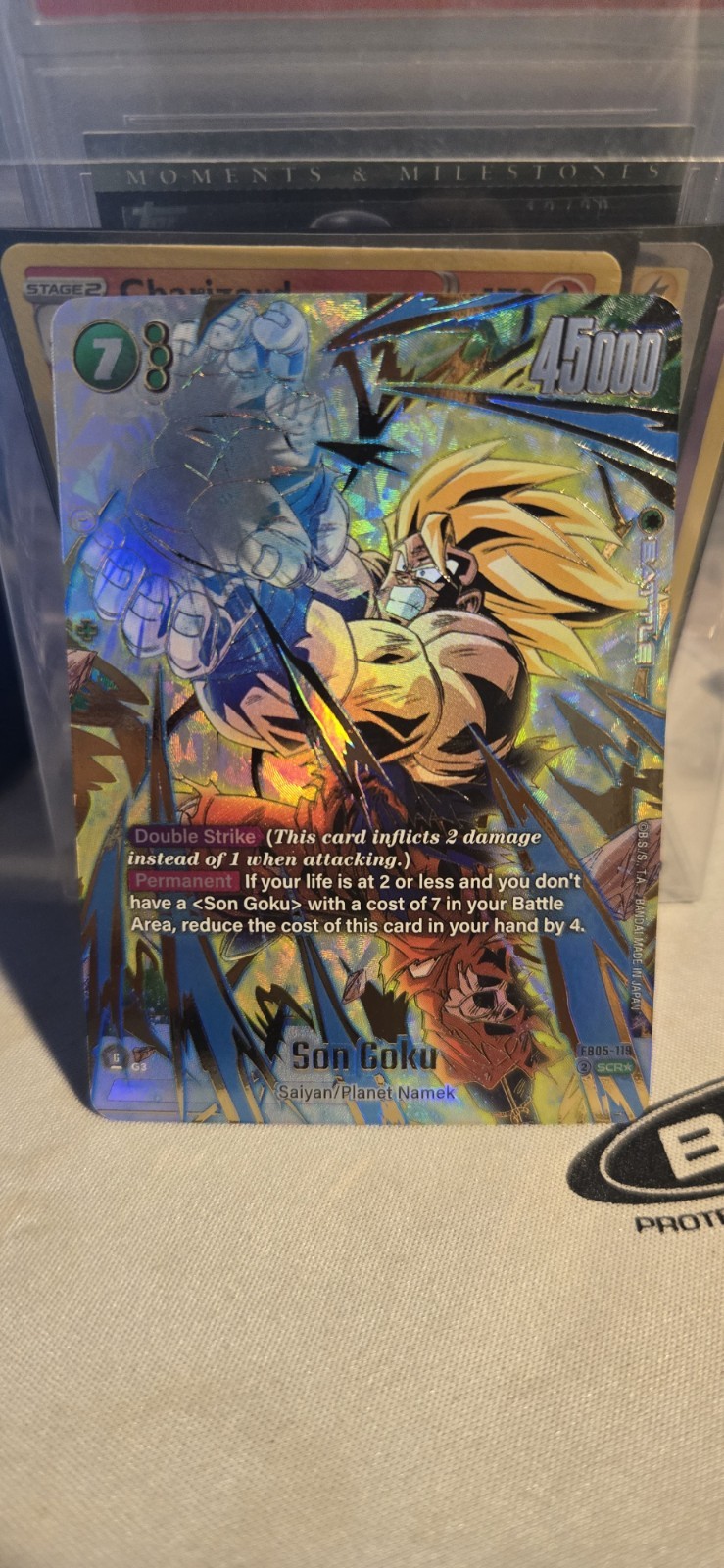 Dragon Ball Super Card Goku FB05-119 Alt Art Secret Rare New Adventure