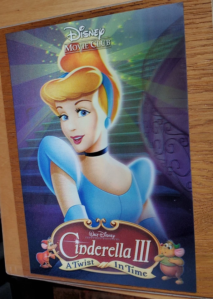 Tarjeta Lenticular Disney's CENICIENTA III, 3-D Disney Movie Club Madrastra Malvada Foto 2 de 4