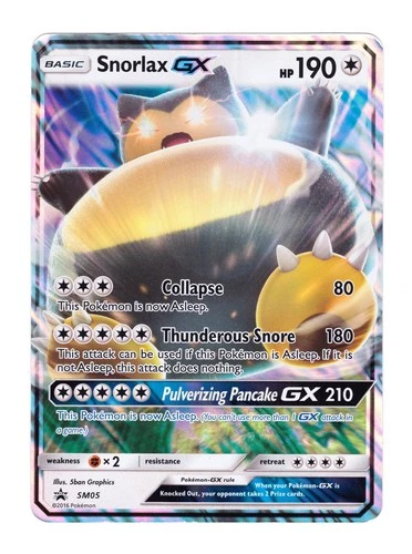 Snorlax GX Holographic Jumbo Card SM05 Promo - Pokémon TCG