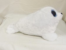 Iceberg 2012 Rare 10" Medium TY Beanie Boos White Seal Solid Eye MWMT 36980
