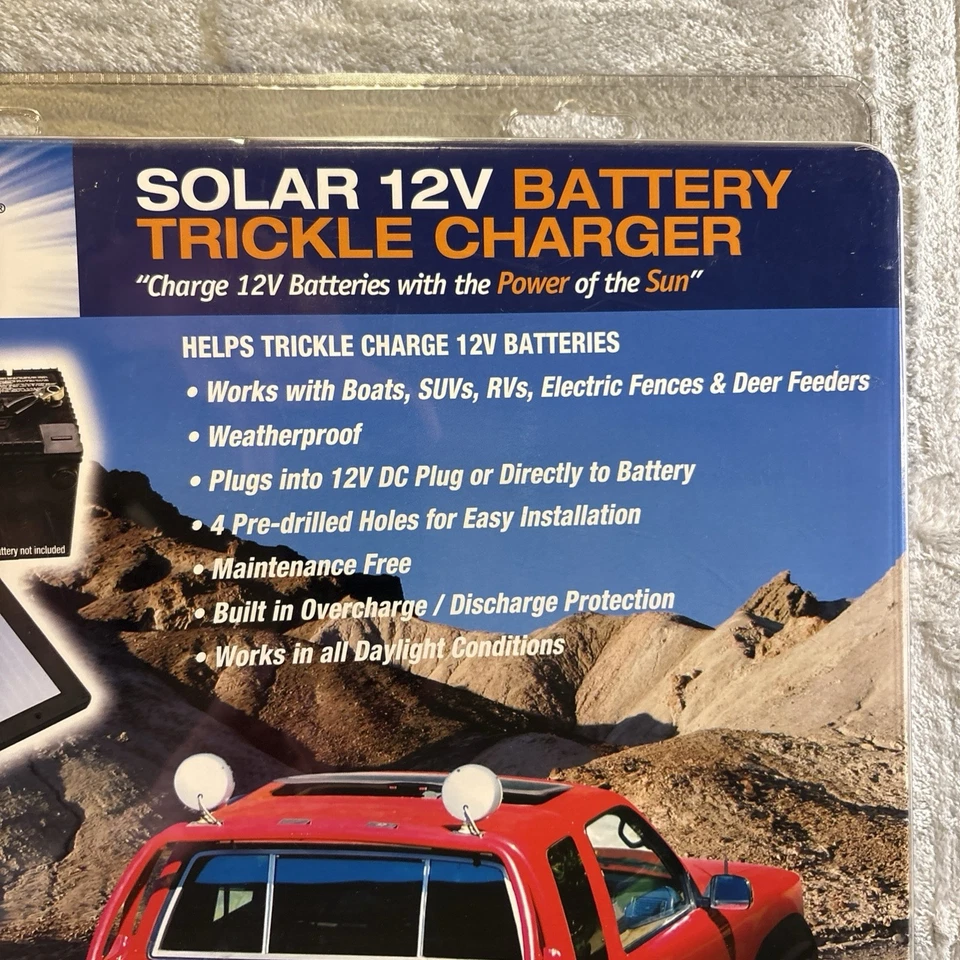 Cargador de goteo de batería solar SUNFORCE 12V 50022 5 VATIOS Foto 2 de 4