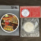 STL Mint Spicy Sexy Girl Swallow Worm 1 Oz .999 silver Round W/ COA & Sticker