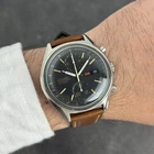 Rare Seiko 6138-8020 Automatic Chronograph Black Dial Day Date Vintage Watch