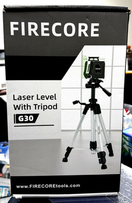 Firecore Laser Level with Tripod G30, 82Ft Green Self Leveling