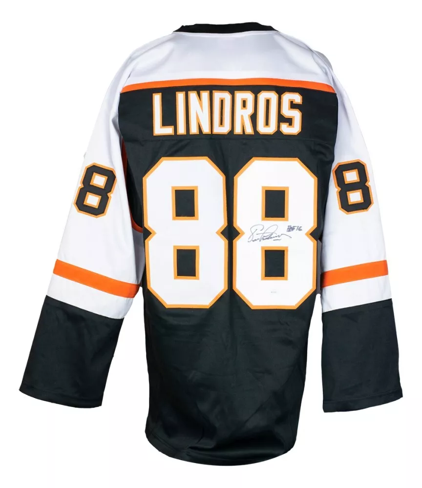 Eric Lindros Signed Philadelphia Black Hockey Jersey JSA COA