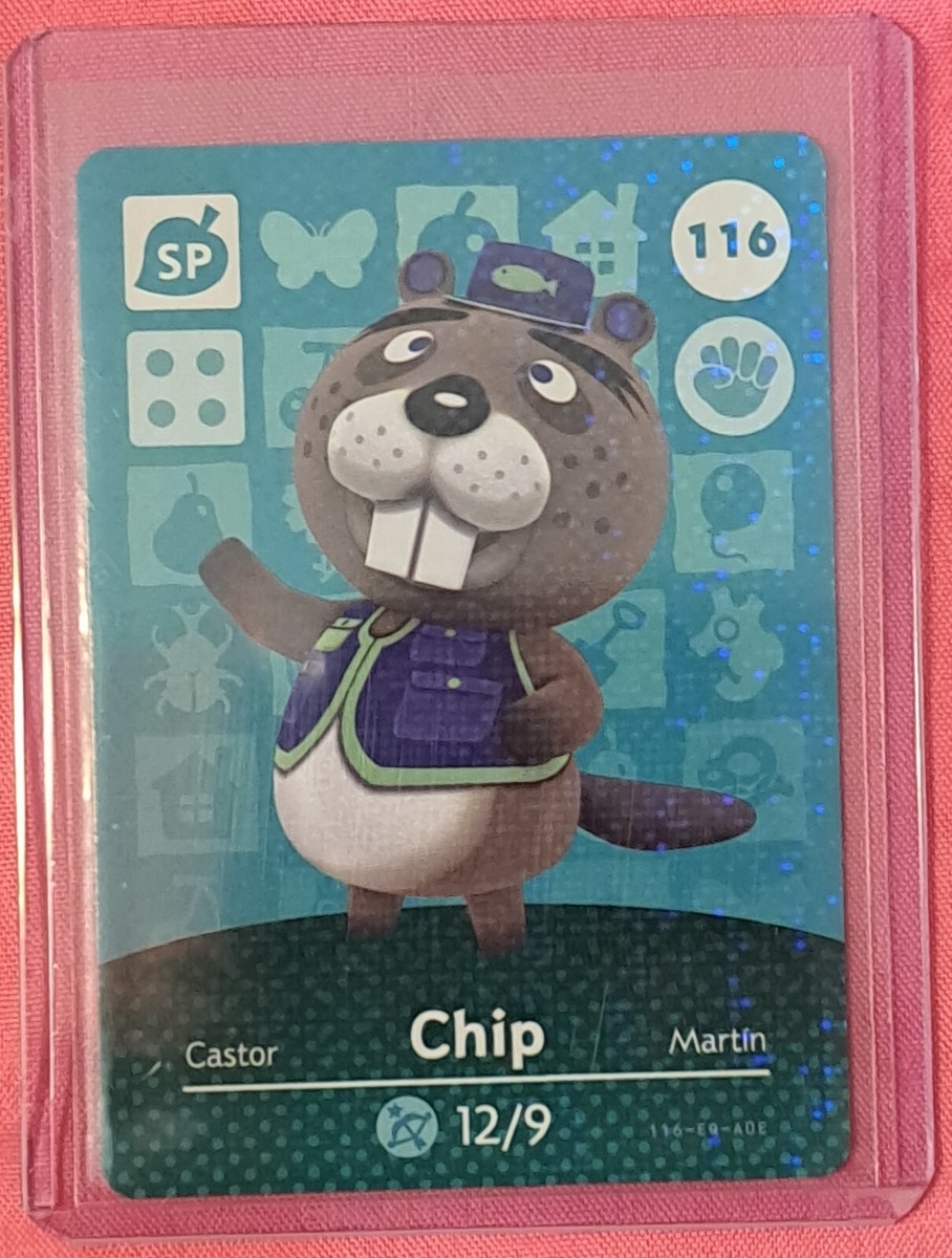 Chip - 116 - Animal Crossing Amiibo Card | eBay