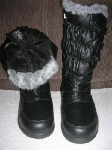 TOTES NEW WOMEN'S WARM LEATHER BOOT Black US 11 sz, - Picture 4 of 7