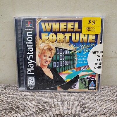 Wheel of Fortune Sony PlayStation 1 (1998) PS1 Complete Used