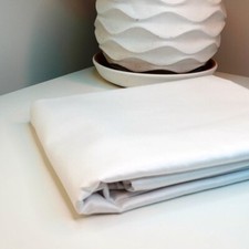Ultra Soft Bed Fitted Sheet 100 Cotton Satin Deep 25cm White Snow Single Double