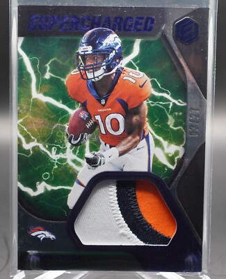 Jerry Jeudy 2020 Elements Supercharged Cobalt RC Rookie /27 PATCH Denver Broncos