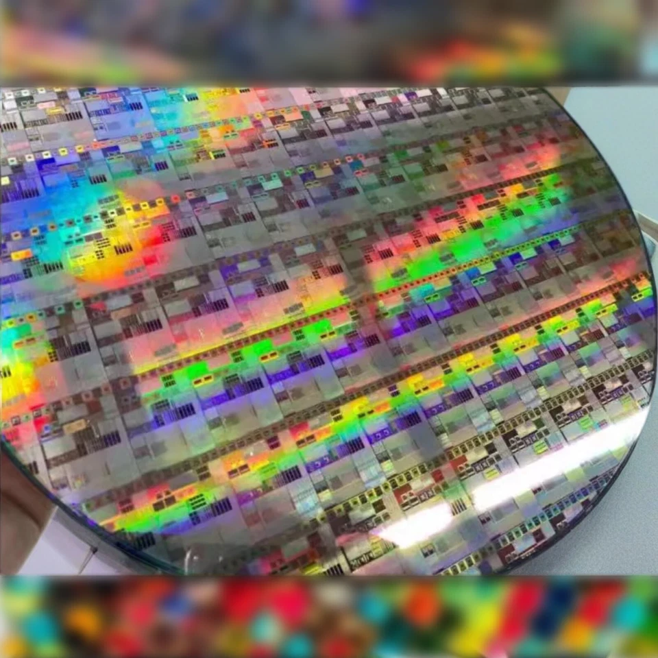 12 inch Silicon Wafer CPU Chip Semiconductor Lithography Circuit Bracket - Bild 4 von 4