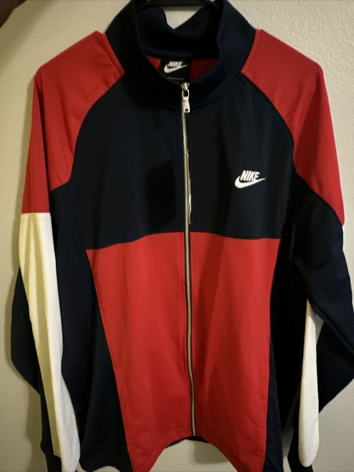 Nike NSW Track Jacket CU4307 451 Navy Blue/White-Red New Men's Size L