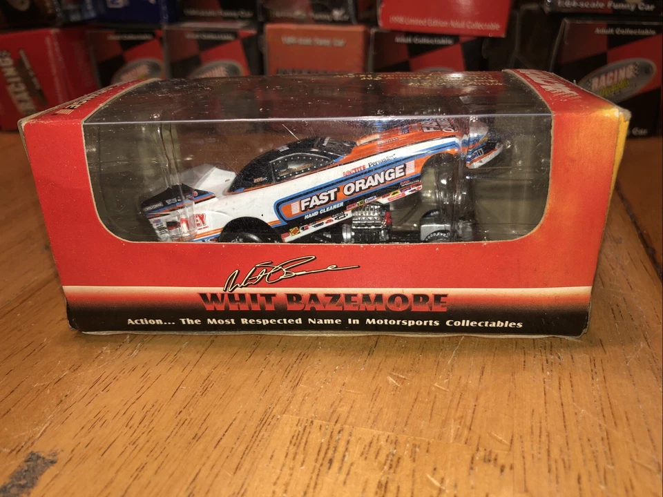 Action RCCA WHIT BAZEMORE Fast Orange 1995 Dodge NHRA 1/64 Funny Car Never Open - Image 4 of 4