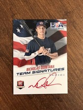 Nicholas Quintana 2015 USA Baseball Team Signature Red Ink Auto 18U-NQ Reds /25