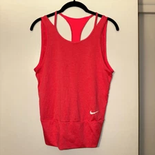 Nike Women’s Coral Pink Strappy Cutout Active Tank Top XS EUC