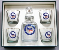 Richard E. Bishop 5-piece Democrat Decanter Set on sale Richard E. Bishop 5-piece Democrat Decanter Set on sale
