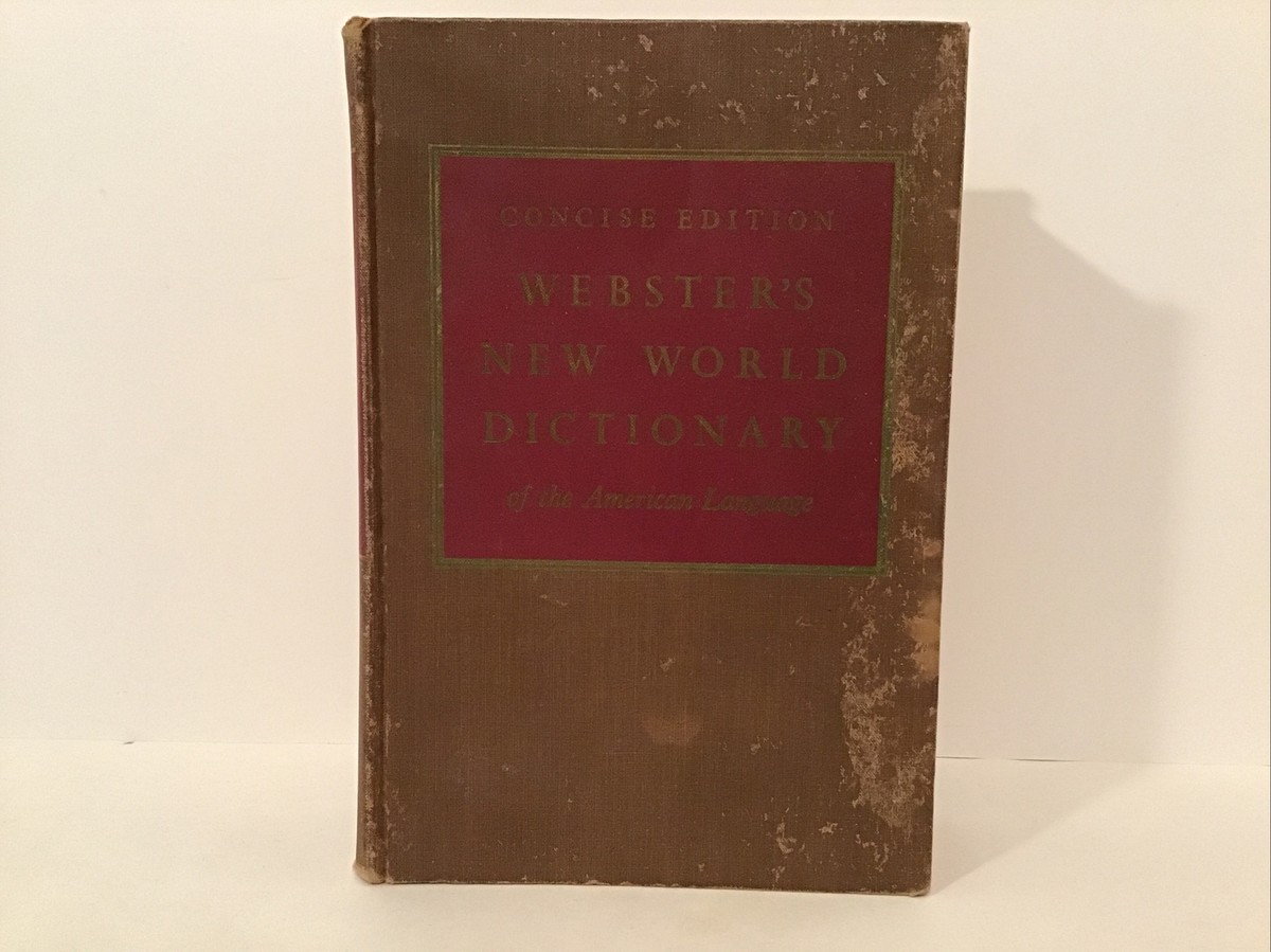 1959 Webster's New World Dictionary Of The American Language