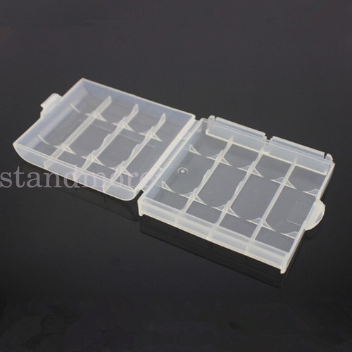 2/4 Hard Plastic Case Holder Storage Box Cover for Rechargeable AA AAA Batteries - Picture 5 of 13