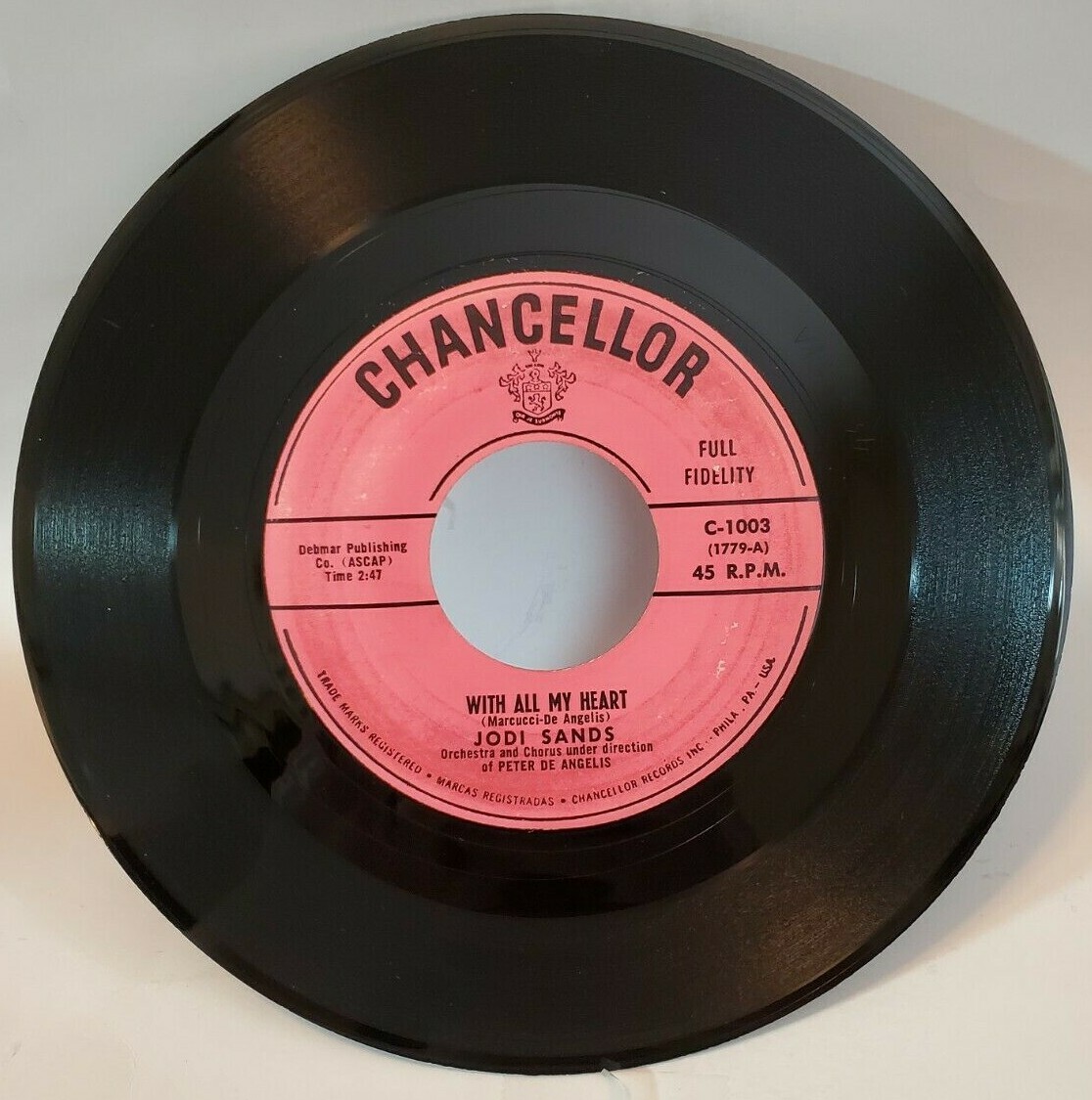 Jodi Sands WITH ALL MY HEART / MORE THAN ONLY FRIENDS (POP
