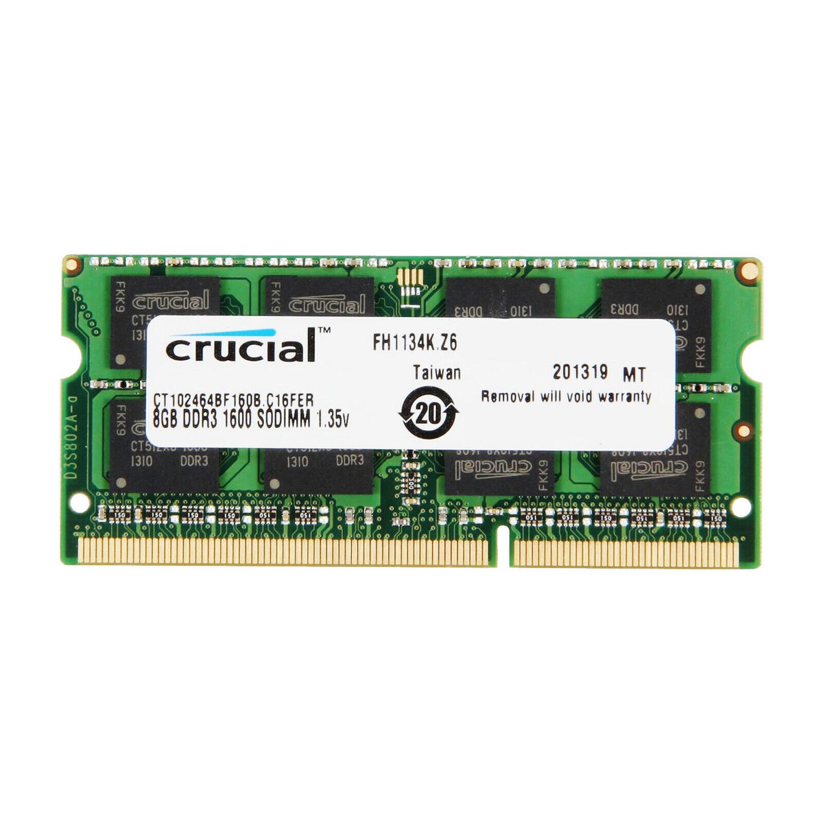 CRUCIAL DDR3L 8GB 16GB 32GB 1600 MHz PC3-12800 Laptop Memory RAM SODIMM 204- Pin - Foto 10