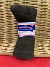 PHYSICIANS CHOICE Mens 3 Pair Diabetic Crew Socks Brown Size 9-11 NEW