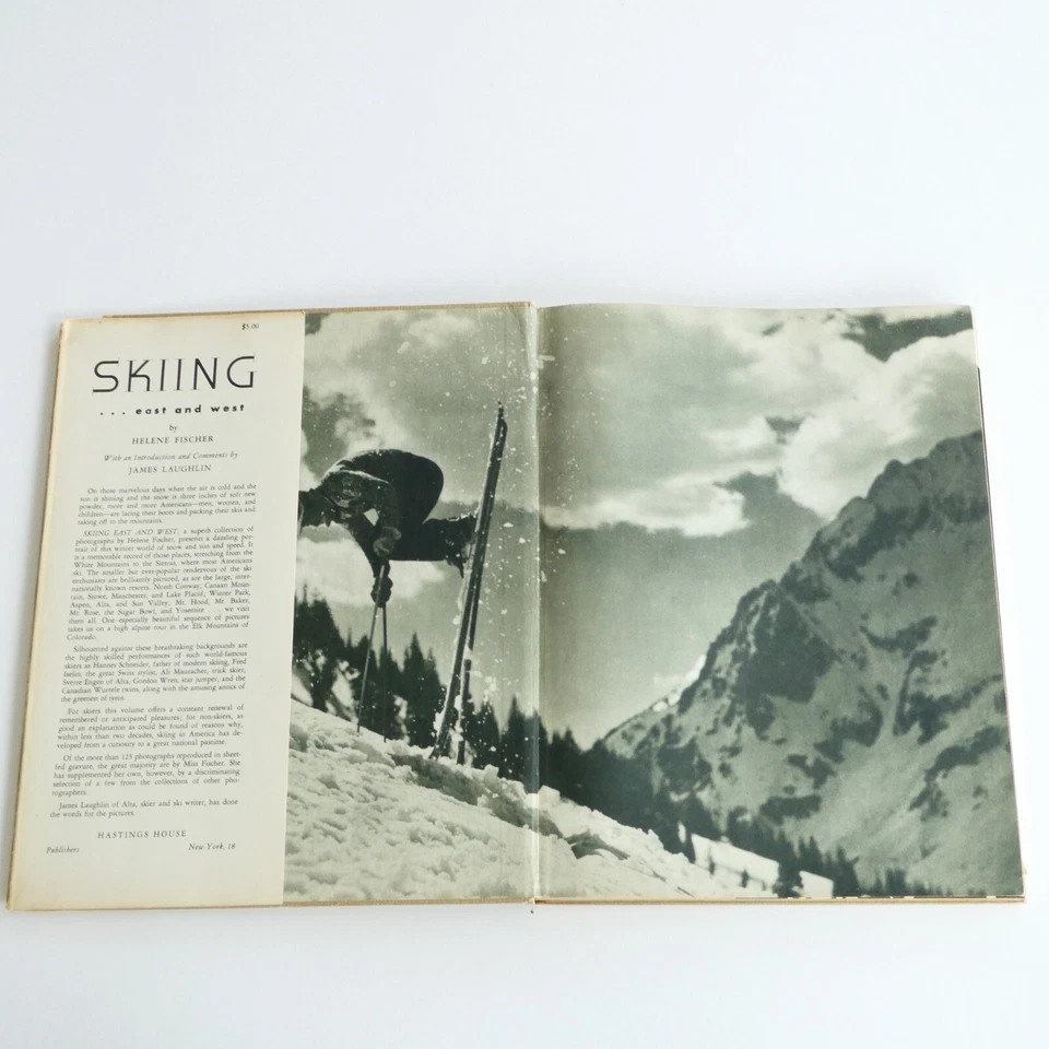 Skiing East and West Helene Fischer 1946 1st Edition HCDJ Alvin Lustig Design Foto 2 de 4