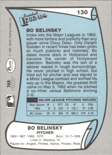 1988 and 1989 Pacific Baseball Legends MLB Set Break #1-#220 — You Choose! - Picture 259 of 441
