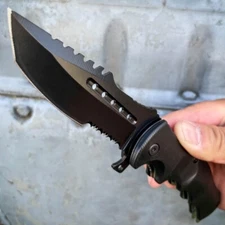 8.5” CSGO Tactical Spring Assisted Open Blade Folding Pocket Knife Hunting Knife
