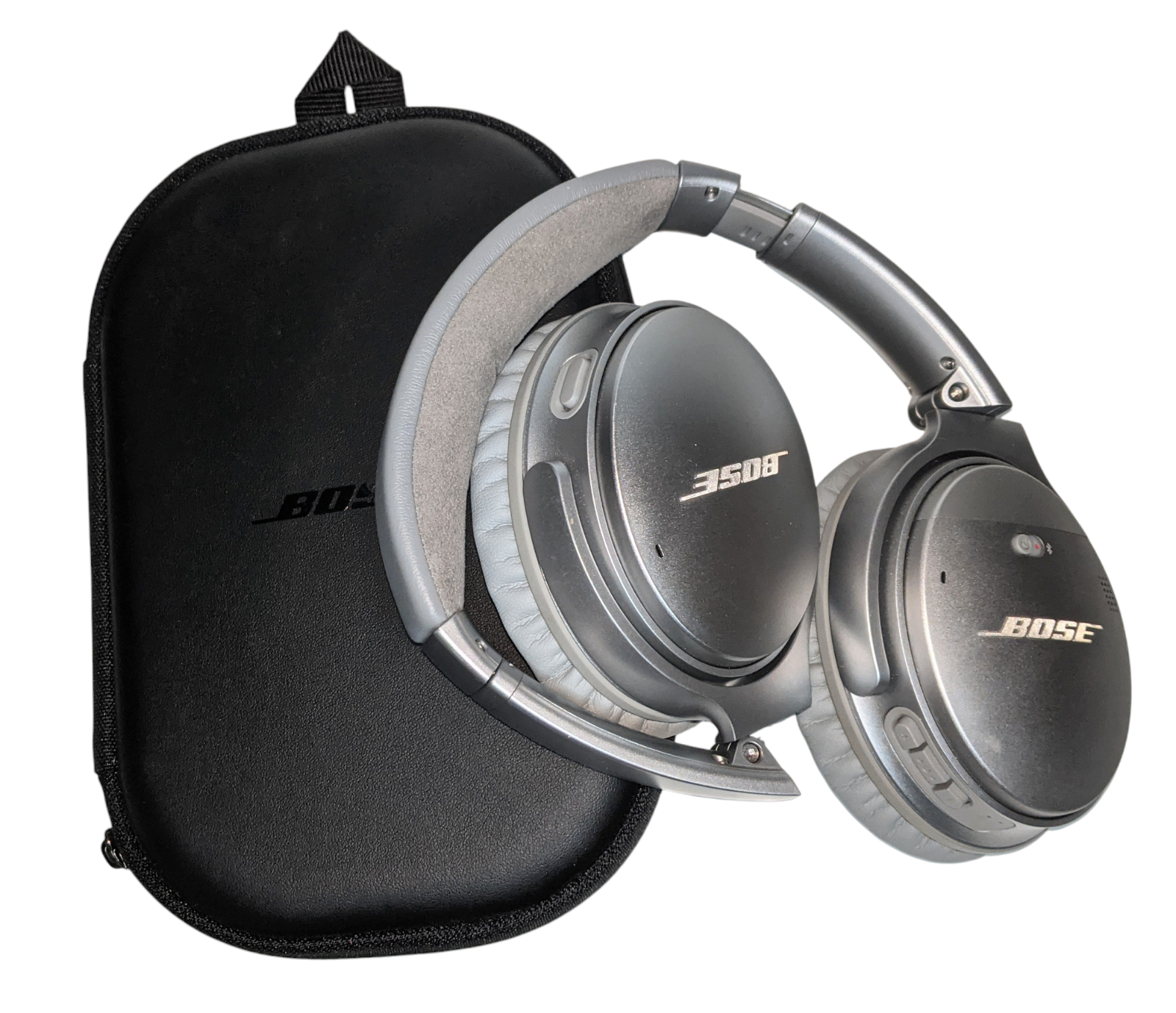Bose QuietComfort 35 II Bluetooth Wireless Over-Ear Headphones Silver VIDEObelow-image