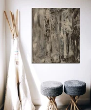 Mark Little original￼ canvas Painting 34”X29” Abstract, POP Art, Modern