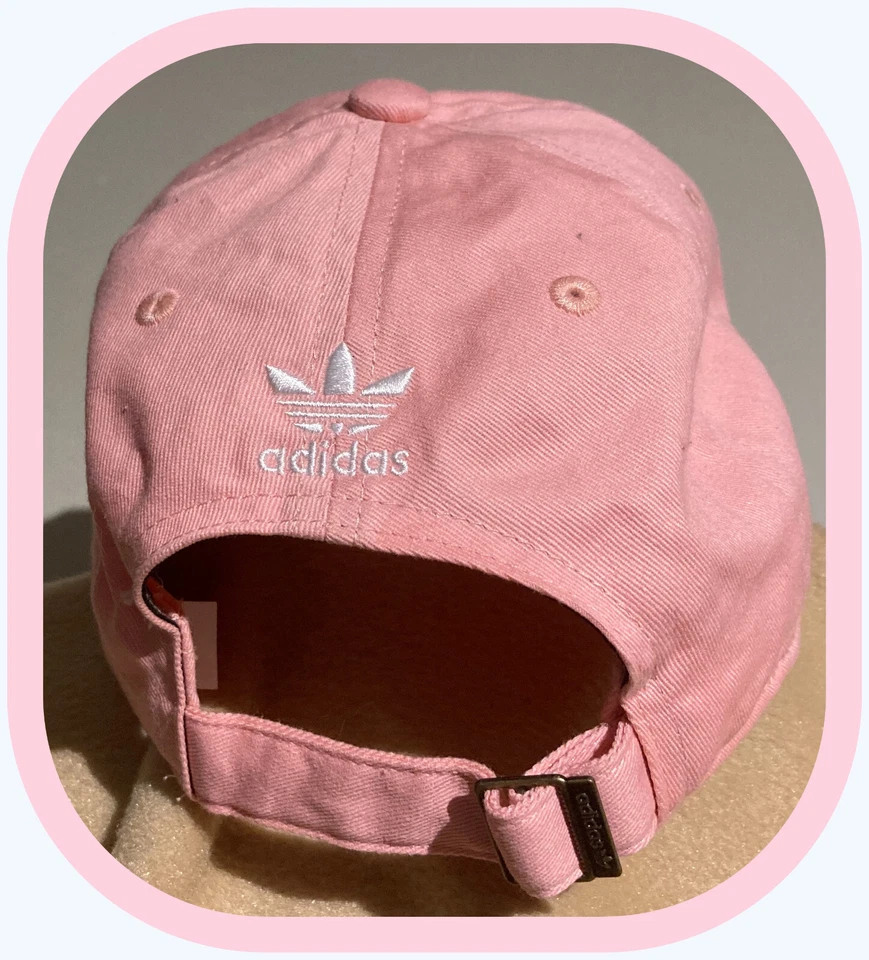 ADIDAS MUJER ROSA AJUSTABLE TALLA ÚNICA CORREA TRASERA GORRA ALGODÓN ENVÍO GRATUITO Foto 4 de 4