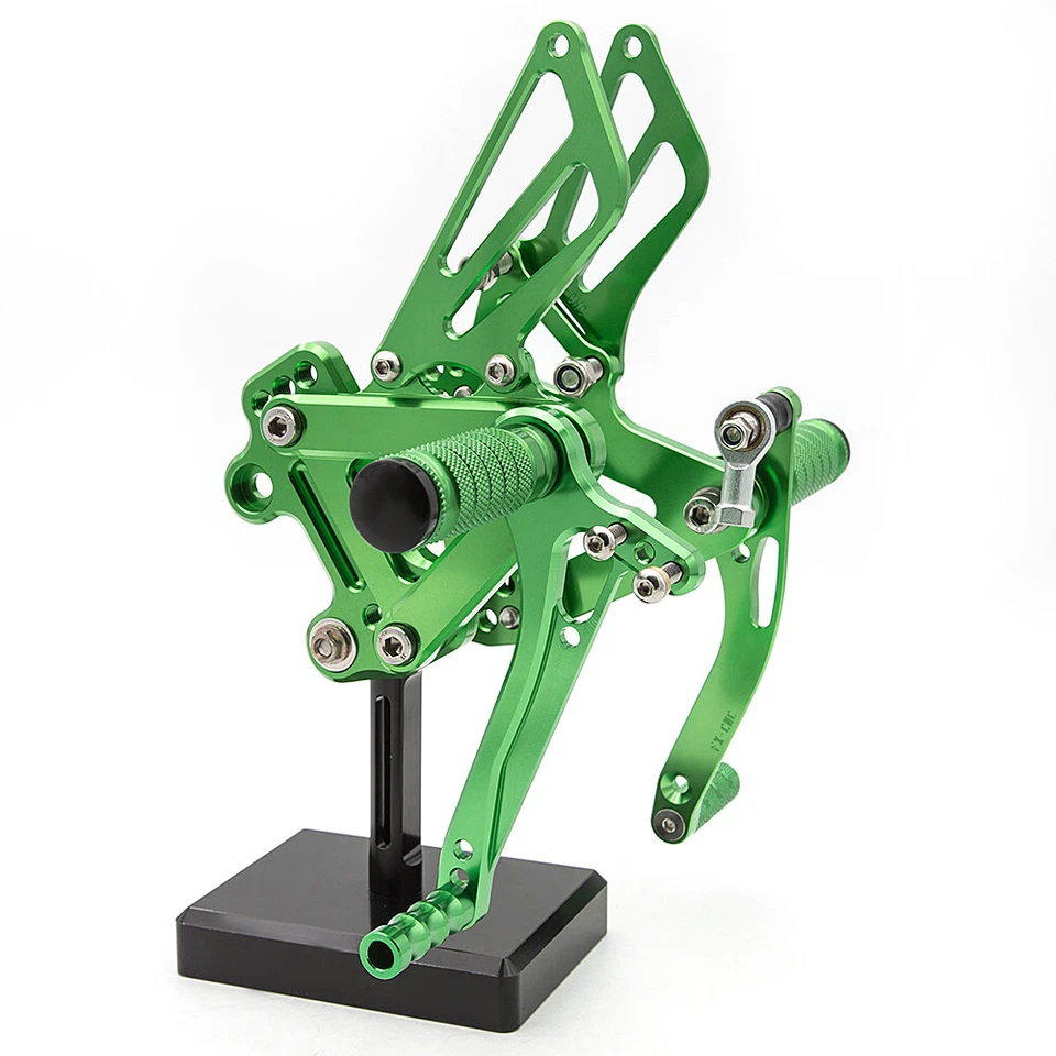 Juego de estriberas traseras para motocicleta Kawasaki CNC ZX9R 1999-2001 2002 2003 Foto 3 de 4