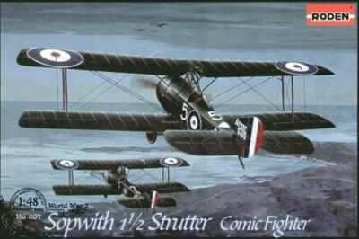 Roden 407 Sopwith 11/2 Strutter comic Fighter, 1/48 scale plastic model kit