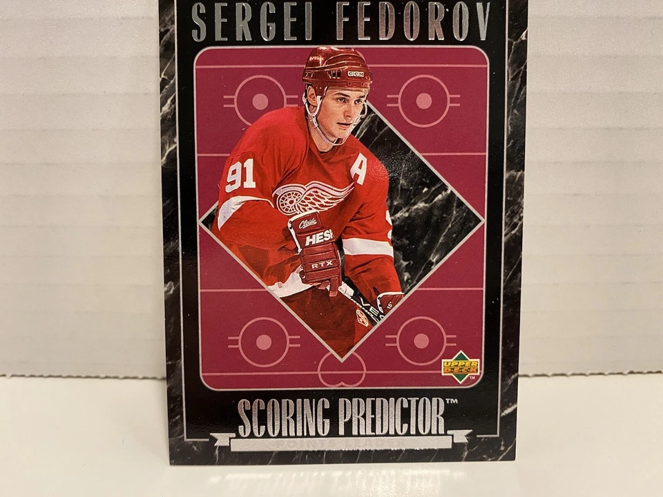 1995-96 Upper Deck Retail Award Predictor Redemptions Sergei Fedorov #R24 Hockey - Image 3 of 4