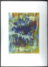 Antonio Corpora senza Titolo 70 X 50 CM Firmato Lithograph Limited #5/100