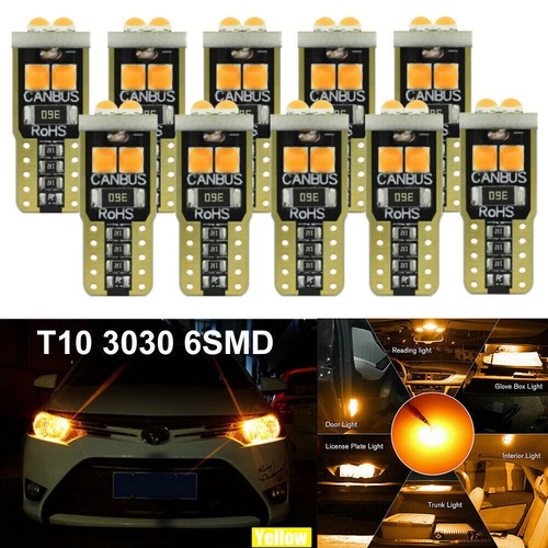 10x T10 W 5W LED 6 SMD parking light interior lighting bulb - Picture 8 of 26