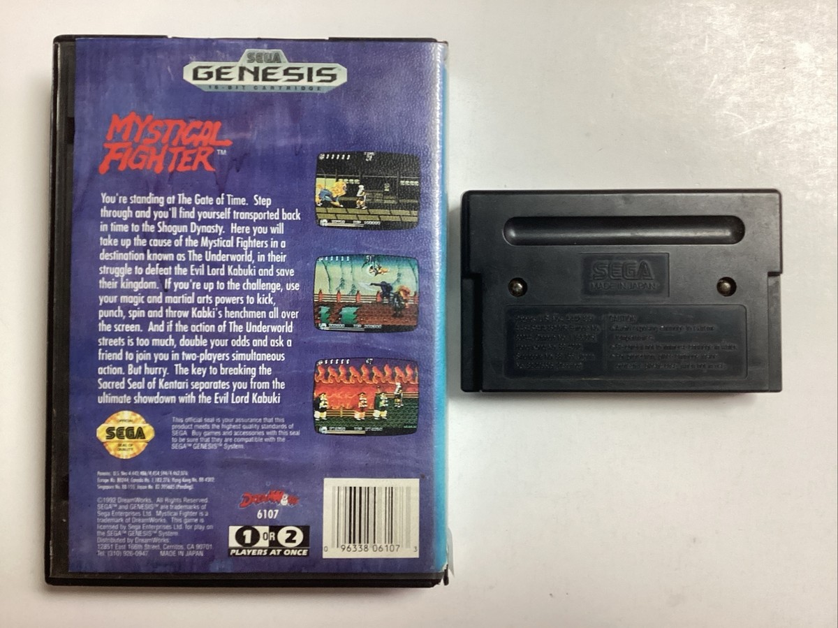 Mystical Fighter- Sega Genesis Game and Case no Manual TESTED